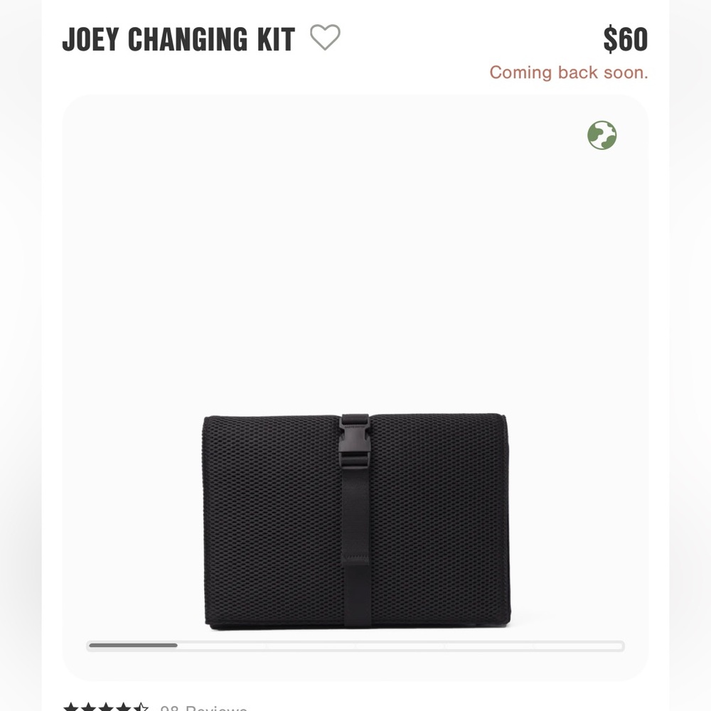 Dagne Dover changing pad